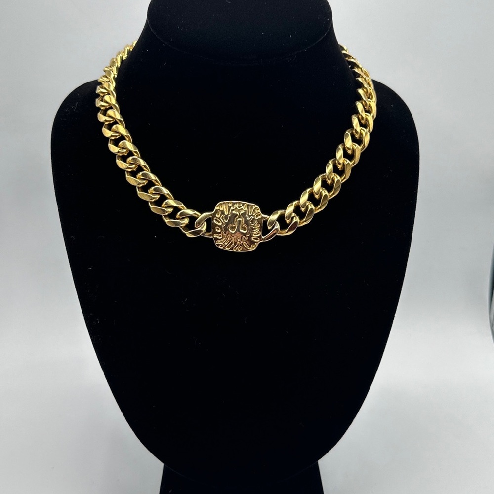 Vintage 1990’s rare Anne Klein cuban chain necklace #178‎